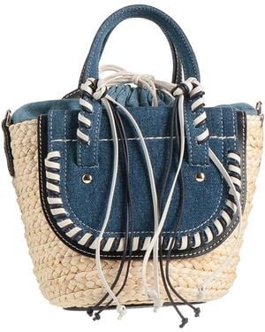 CUBA LAB Handbag Textile Fibers - Blue