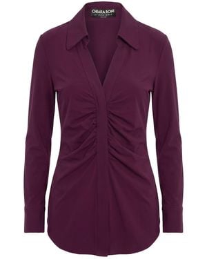 La Petite Robe Di Chiara Boni Plum Top Polyamide, Elastane - Purple