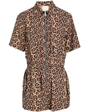 Emporio Armani Playsuit Modal, Polyester - Brown