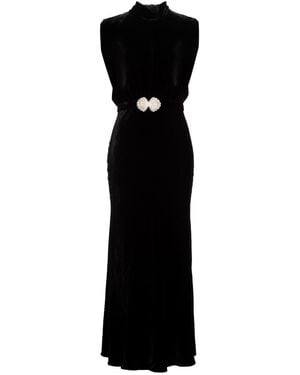 Saloni Robe Longue - Noir