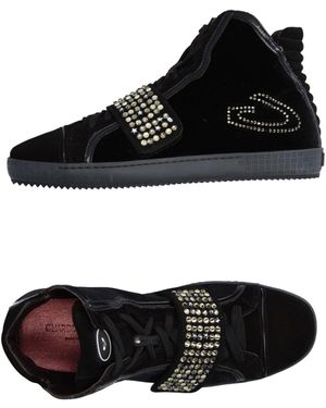 Alberto Guardiani Sport Sneakers Textile Fibers, Soft Leather - Black