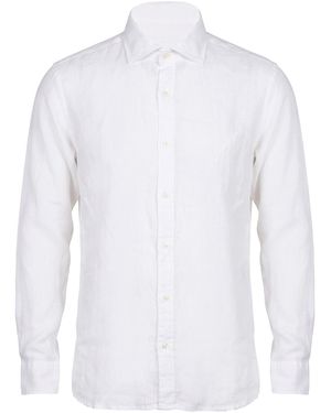 120% Lino Shirt Linen - White