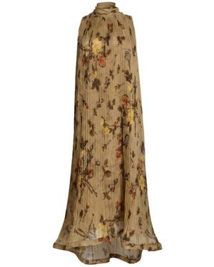 P.A.R.O.S.H. Midi-Kleid - Natur