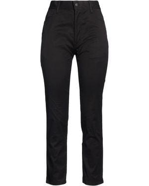 Yohji Yamamoto Trousers Cotton, Polyurethane - Black