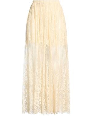ViCOLO Ivory Maxi Skirt Polyester - Natural