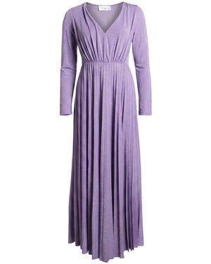 Rebel Queen Lilac Maxi Dress Viscose, Metallic Polyester, Polyamide, Elastane - Purple