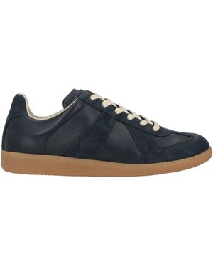 Maison Margiela Replica Low-Top Leather Trainers - Blue