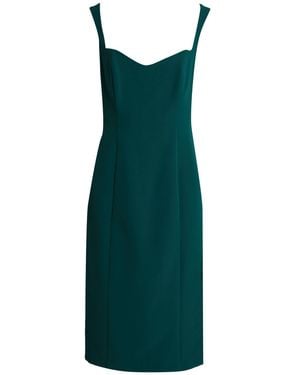 SILENCE LIMITED Dark Midi Dress Polyester, Elastane - Green