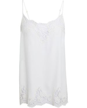 ERMANNO FIRENZE Top Acetate, Silk, Cotton, Polyamide - White