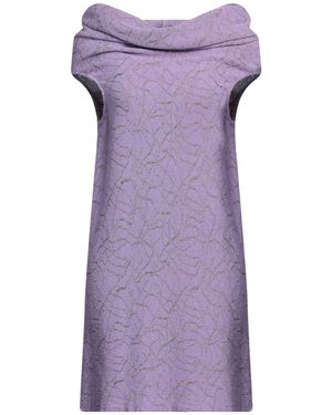 VITELLI Mini Dress Viscose, Cotton - Purple