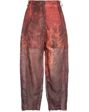 Masnada Brick Trousers Cotton - Red