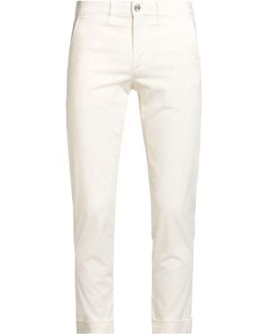 Jeckerson Cream Trousers Cotton, Elastane - White