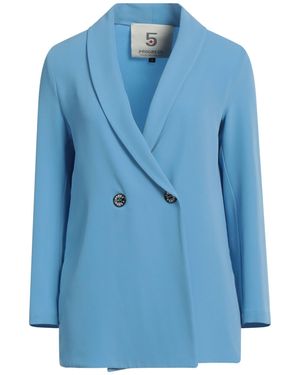 5 PROGRESS Light Blazer Polyester, Elastane - Blue