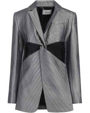 Coperni Blazer Virgin Wool, Viscose, Metallic Polyester - Grey