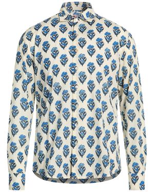 MC2 Saint Barth Cream Shirt Cotton - Blue