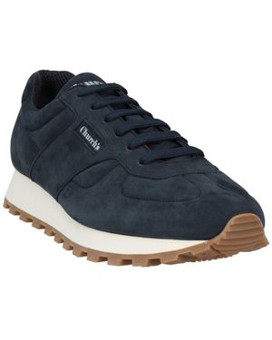 スニーカー CHURCH'S Midnight Blue Suede Sneakers Church's Longsight 2 Suede Sneakers | Blue | FARFETCH