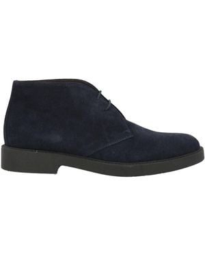 Daniele Alessandrini Midnight Ankle Boots Leather - Blue