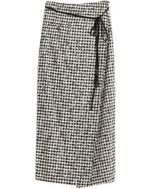 Alysi Midi Skirt - Gray