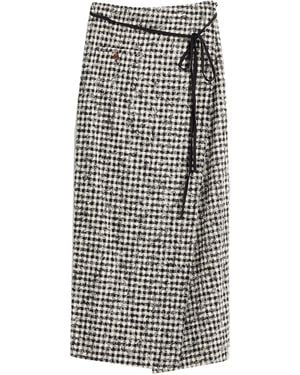 Alysi Midi Skirt - Grey