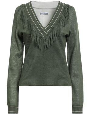 Rabanne Sweater Linen, Cotton, Polyamide, Elastane - Green