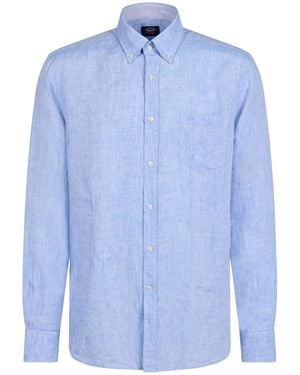Paul & Shark Azure Shirt Linen - Blue