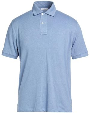 STEFAN BRANDT Light Polo Shirt Linen, Elastane - Blue