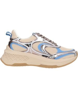 Emanuélle Vee Sneakers Leather, Textile Fibers - Blue
