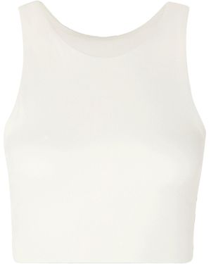 GIRLFRIEND COLLECTIVE Ivory Top Recycled Polyester, Elastane - White
