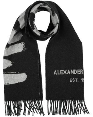 McQueen Light Scarf Wool - Black