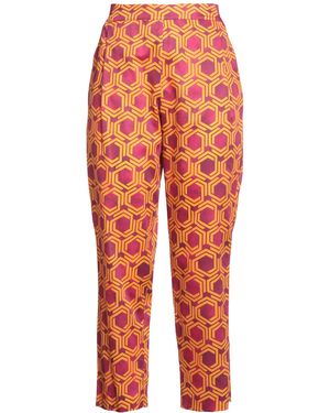 Hanita Fuchsia Pants Cotton - Orange