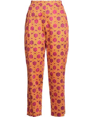 Hanita Fuchsia Pants Cotton - Orange