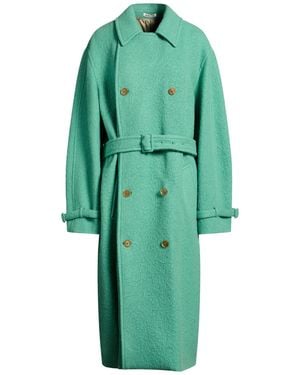 AURALEE Coat Alpaca Wool, Wool - Green