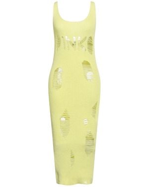 Pinko Midi Dress Cotton, Polyester - Yellow