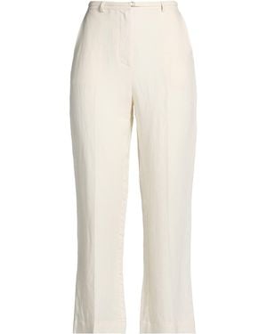 Patrizia Pepe Trousers Viscose, Linen - White