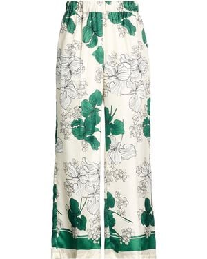 P.A.R.O.S.H. Ivory Trousers Silk - Green