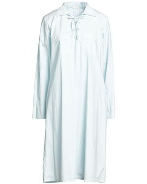 HER SHIRT HER DRESS Midi Dress - Blue