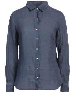 120% Lino Camicia - Blu