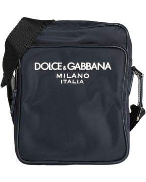 Dolce & Gabbana Midnight Cross-Body Bag Polyamide, Acrylic, Viscose, Calfskin - Blue