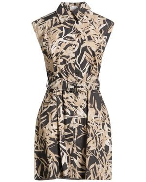 Brunello Cucinelli Mini Dress Cotton, Brass - Black