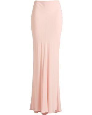 N°21 Maxi Skirt Acetate, Silk - Pink