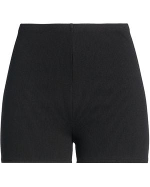 DONNI. Shorts & Bermuda Shorts Cotton, Modal, Elastane - Black