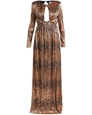 FELEPPA Maxi Dress Pes, Metallic Fiber - Brown