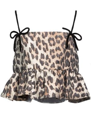 Ganni Top - Natural