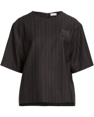 Brunello Cucinelli Dark Top Virgin Wool - Black