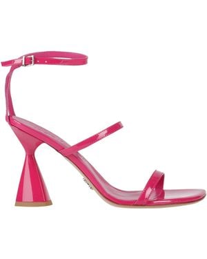 Sergio Levantesi Fuchsia Sandals Leather - Pink