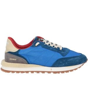 HIDNANDER Sneakers Leather, Textile Fibers - Blue