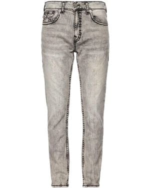 TRUE RELIGION Jeans Cotton, Polyester, Viscose, Elastane - Grey