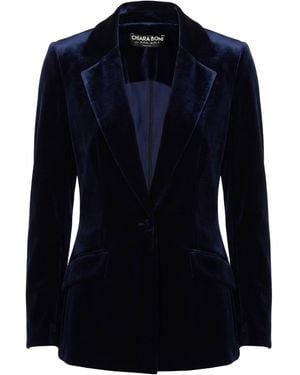 La Petite Robe Di Chiara Boni Blazer Polyester, Polyamide, Elastane - Blue