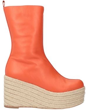 Paloma Barceló Botines De Caña Alta - Naranja