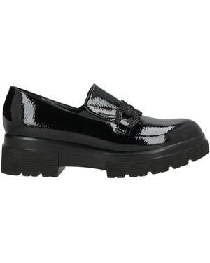 Cinzia Soft Loafers Textile Fibers - Black